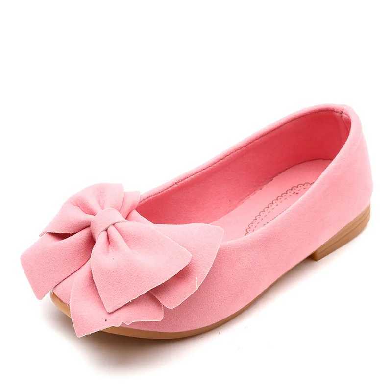 Black pink yellow rose little girls flat shoes bow soft soled single shoes childrens princess shoes stockings 1-7T W241228