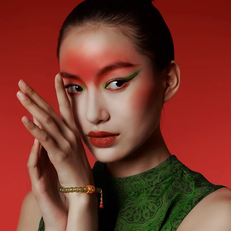 Natural Hetian Jade sterling silver Elastic Bracelet Charms Fine Jewelry Couple Beaded Bangle Men Women Holiday Gifts 241227