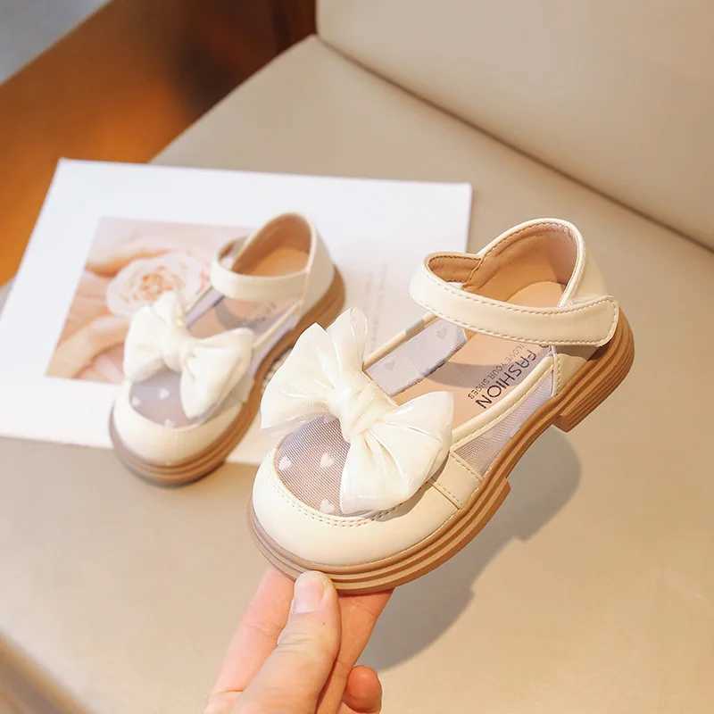Girl walking shoes baby soft soled casual shoes spring autumn bow round toe princess dress soft soled non slip shoes W241228