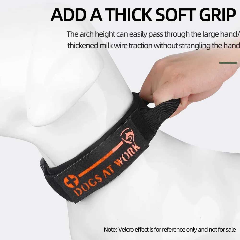 Duarable Heavy Duty Dog Collar With Control Handle Adjustable Nylon Dog Collars For German Shepard Medium Large Walking Training M241228