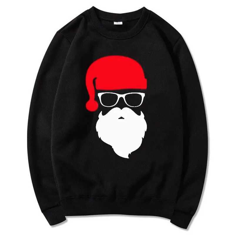 Men/Womens Hoodies Father Christmas Festive Custom Funny Pullovers Round neck Hoody Autumn Hoodies Harajuku Street Sweatshirts X241228