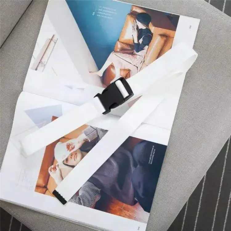 Adult adjustable full matching belt with neutral Korean canvas strap retro plastic buckle elastic solid color long waistband W241228