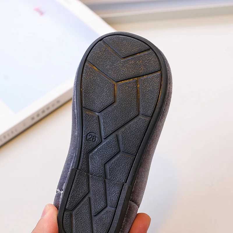 Baby Girl Shoes Cute Kids Shoes Cherry Mary Janes Velvet Casual Flats Children Footwear 2-6 Years Toddlers Infants First Step W241228