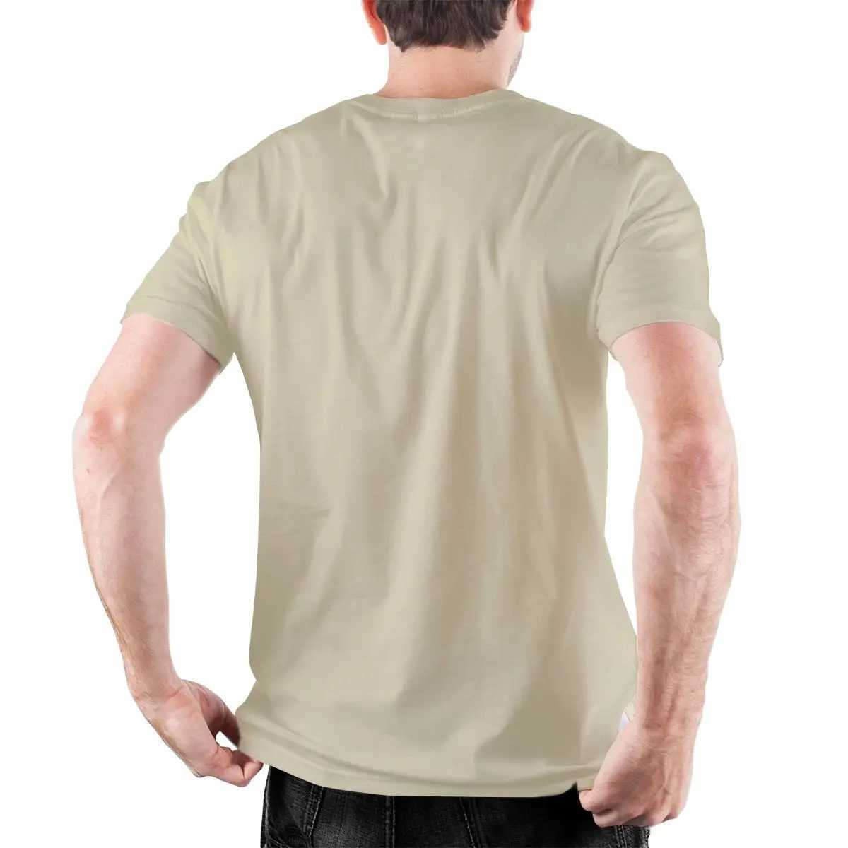 Camel Mirage Band Mens Pure Cotton Novelty T-shirts Crew Neck Ts Short Slip Tops 4XL 5XL X250324