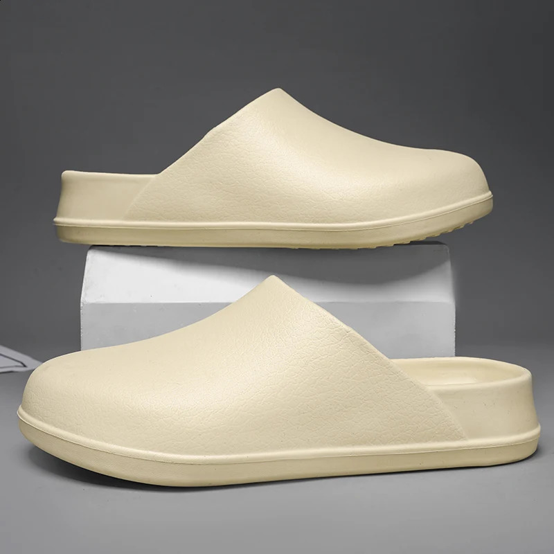 Original Men Clogs Slippers Comfort Mules Sandals Summer EVA Waterproof Non-slip Chef shoes Workers Outdoor Fishing Shoes 241227