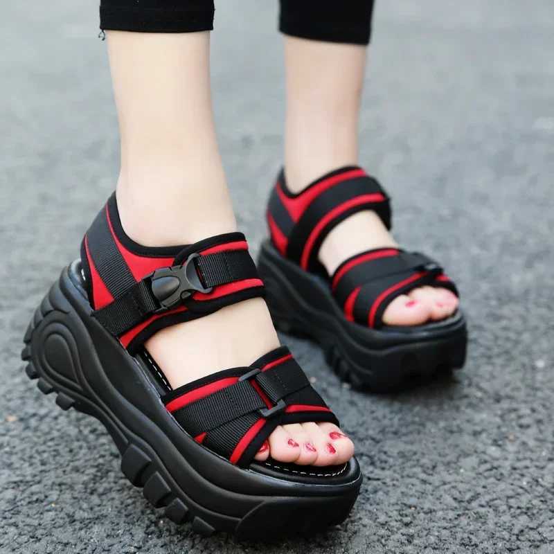new designer sandals high quality summer platform for women with raised wedges M241227