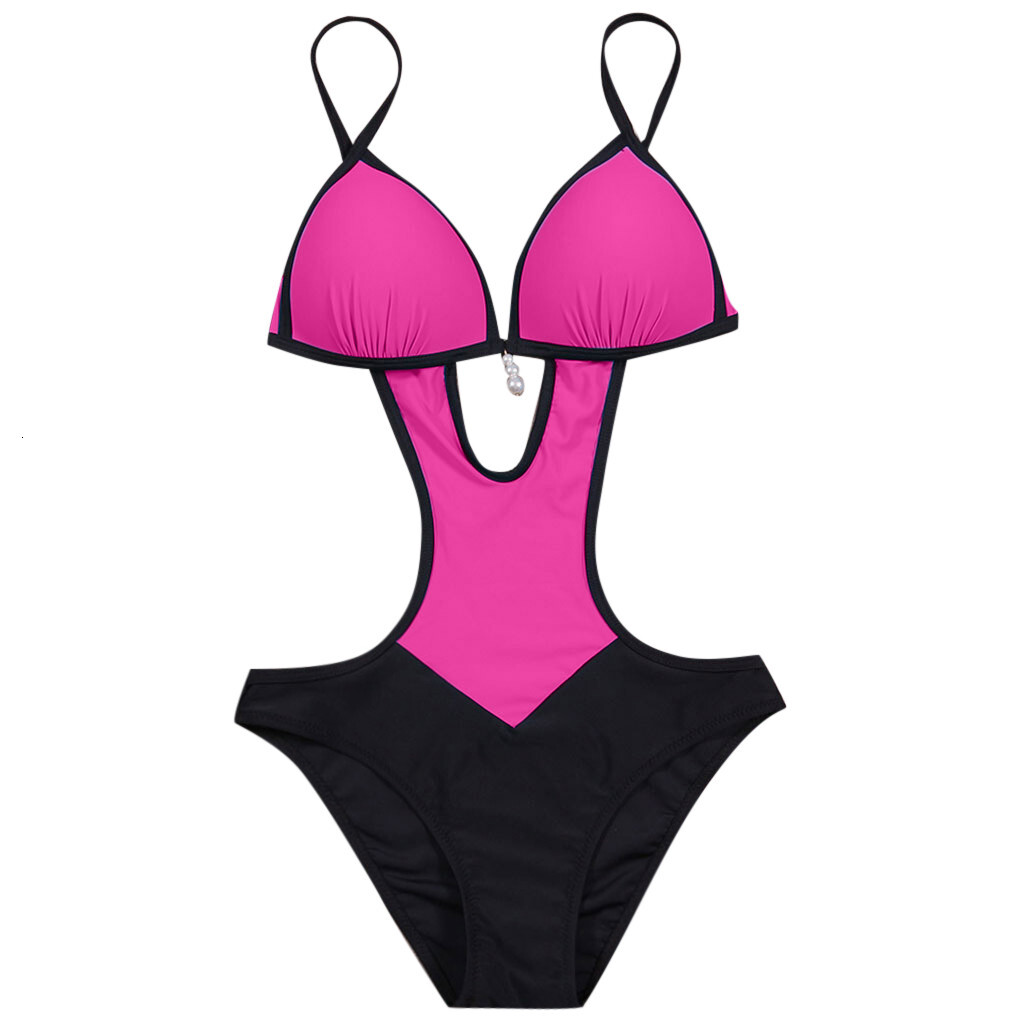 Swimwear Women's Hollow Jumpsuit Padded Bra Swimsuit Sexy Bikini Summer Swimsuit Bikini