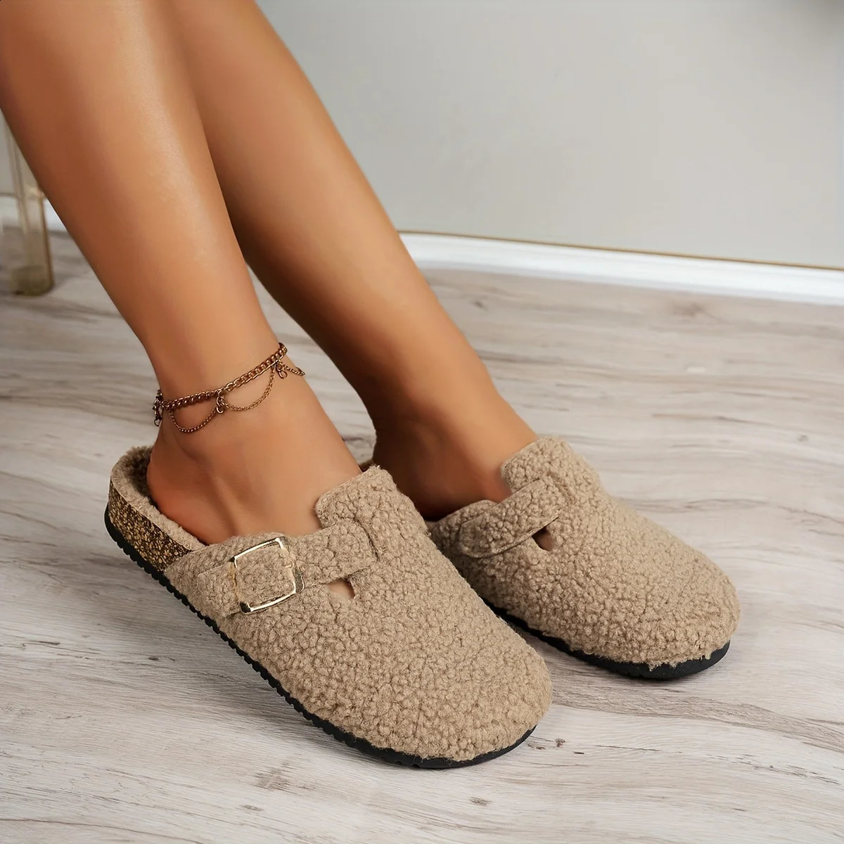 Womens and Mens Winter Indoor Home Warm Warm and Comfortable Plush Slippers 241227
