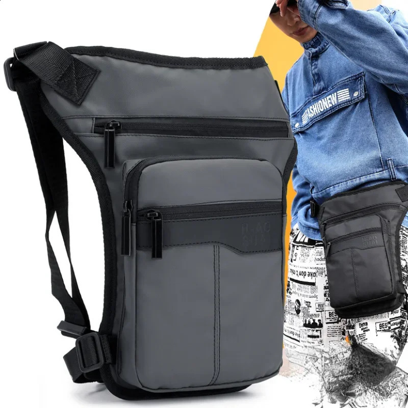 1PC Waterproof Drop Waist Leg Bag Thigh Belt Hip Bum Motorcycle Military Tactical Travel Cell/Mobile Phone Purse Fanny Pack Bags 241228