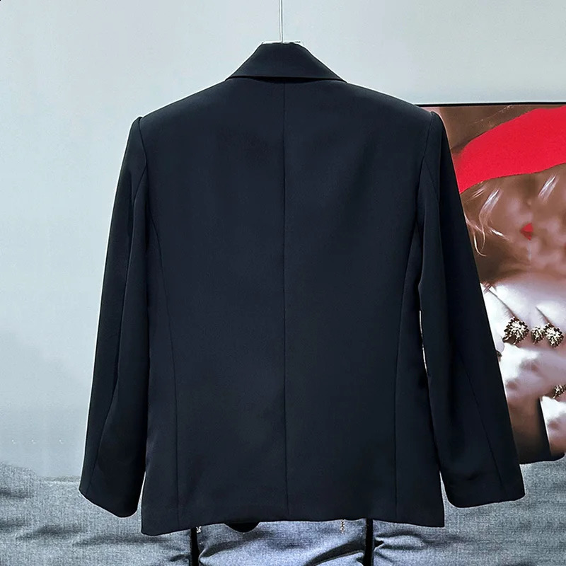 PFHQ mens jacket metal chain decoration sequin splicing autumn winter fashion version mens top 21Z6072 241227