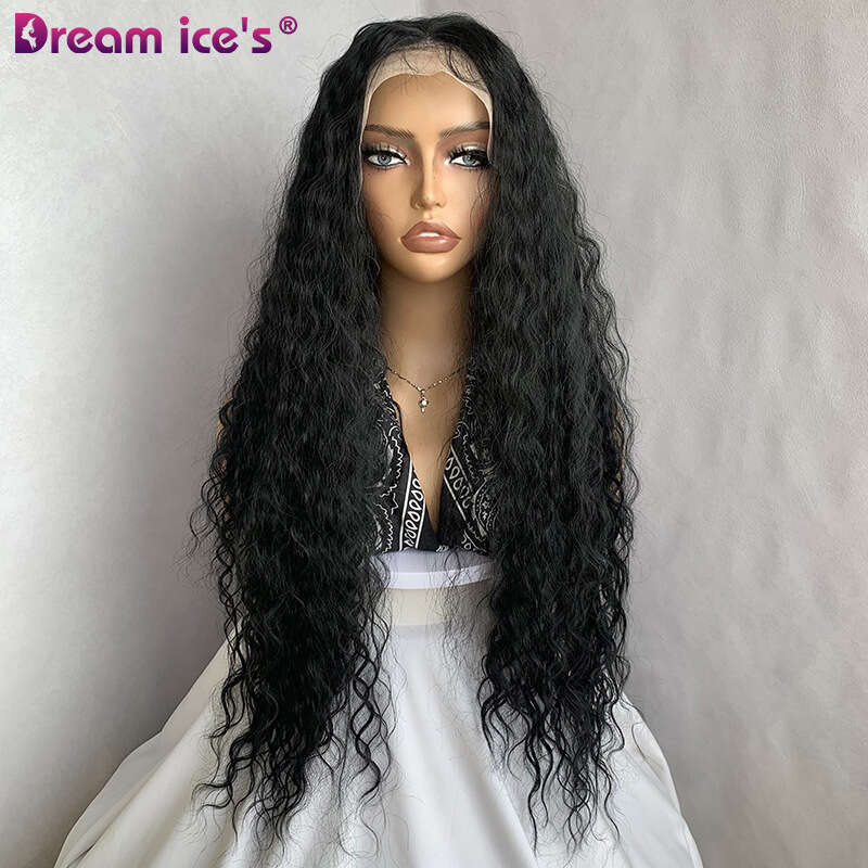 TEMU Fashion Long Hair Lace Latin American Roll Wig Headset Front Wave Lace Wigs Kq2 Kq2