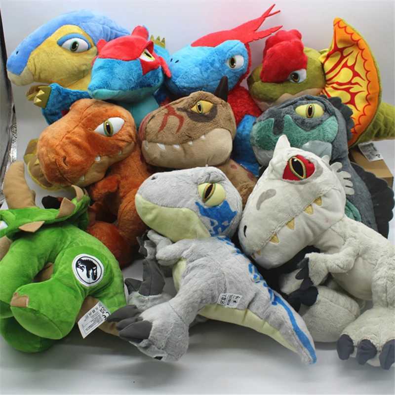 25cm Jurassic Dinosaur Plush Toy Lifelike Triceratops Ankylosaur Stegosaur T-rex Pterosaur Dragon Doll Cartoon Soft Kids Gift X241227
