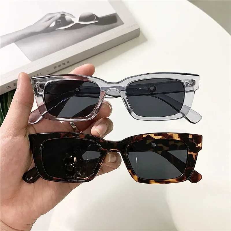 New Fashion Vintage Rectangle Sunglasses Brand Designer Retro Points Sun Glasses Female Lady Eyeglass Cat Eye Driver GogglesXJ241228