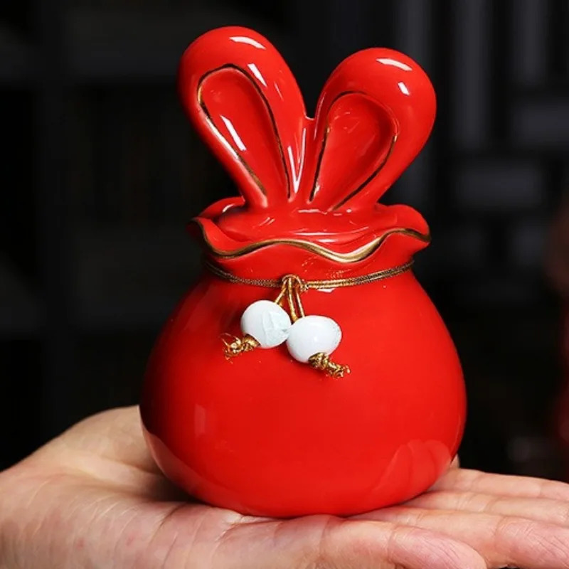 Mini Ceramics Pet Urn Cremation Personalised Memorial and Funeral Casket Funeral Coffin Keepsake Pet Urn Deceased Dog Souvenir 241225