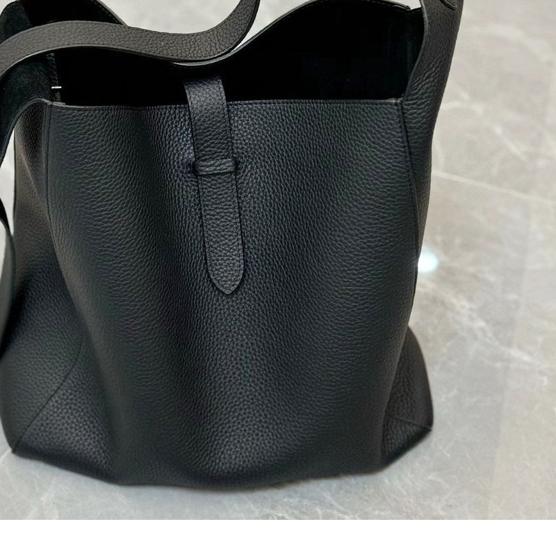 Hobo Bucket Shoulder 2024 New Designer Fashion Women Genuine Leather Large Capacity Shopping Office Vintage Bag