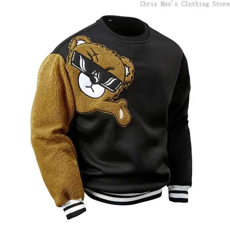Autumn and Winter New Mens Hoodie T-shirt Shirt Popular Casual Embroidery Bear Men Hooded Hoodie Official Website Sweatshirt X241228
