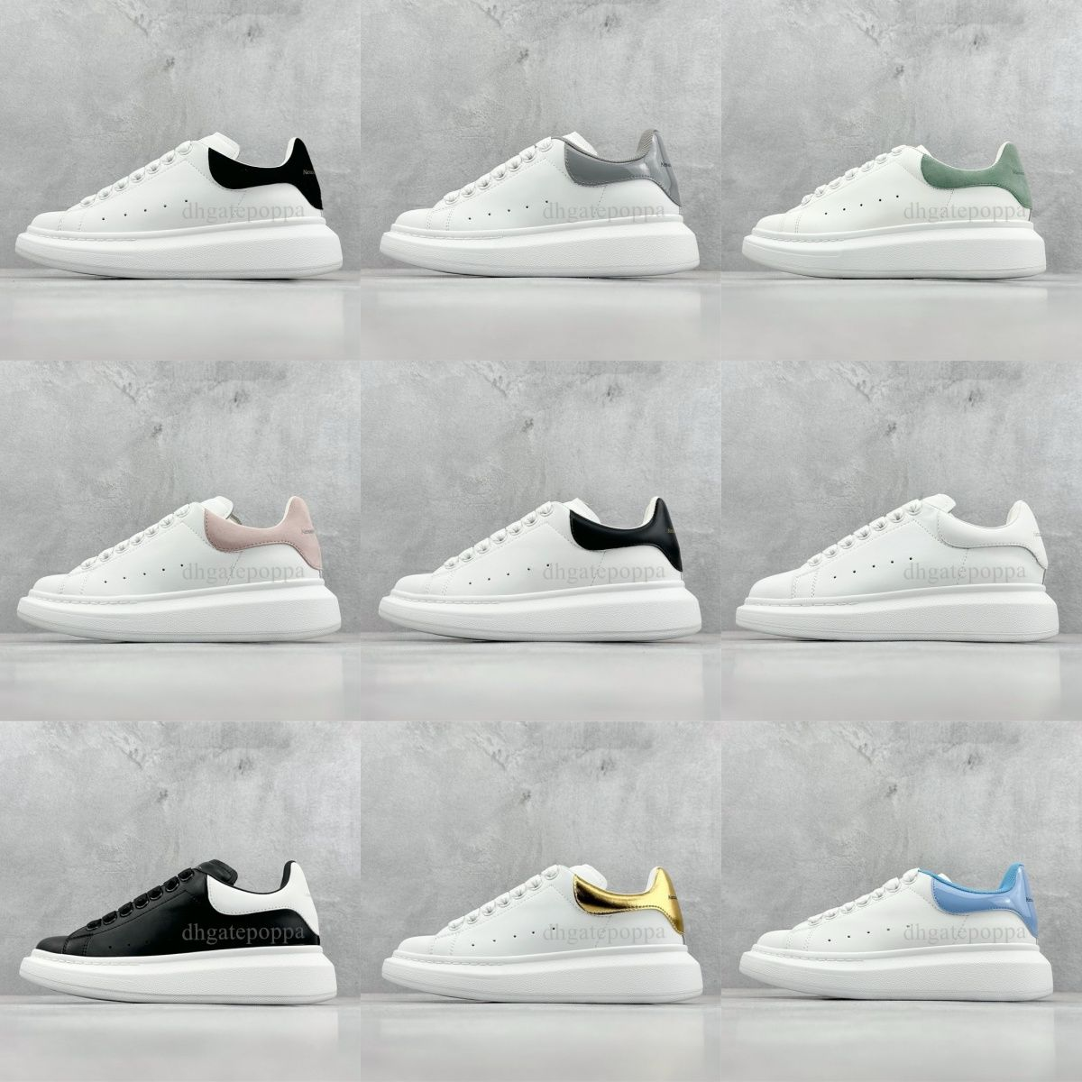 Designer Woman shoe Leather Lace Up Men Fashion Platform Oversized Sneakers White Black mens womens Luxury velvet suede Casual Shoes 35-45