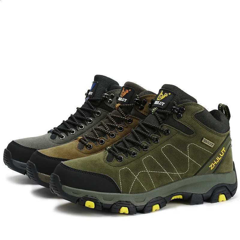 Men Women Outdoor Boots Winter Ankle Boots Warm Footwear Male Suede Casual Snow Shoes Leather Walking Shoes Hunting Boot 241228