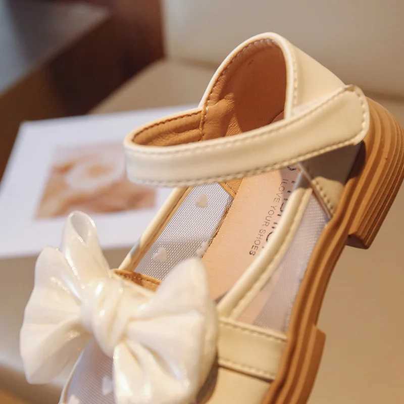 Girl walking shoes baby soft soled casual shoes spring autumn bow round toe princess dress soft soled non slip shoes W241228