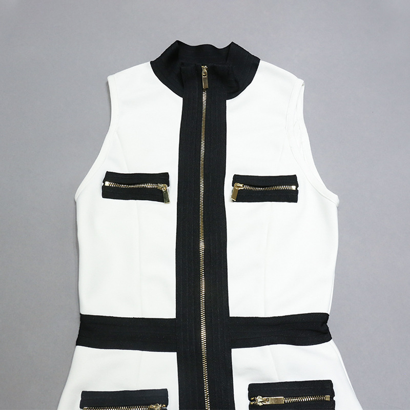 X90 V-neck dress slim fit French retro foreign trade European and American women's skirt female fashion strappy clothing summer