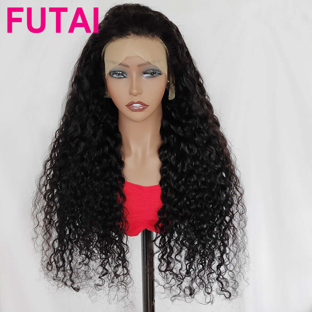 13X4 Front Lace Headband Water Wave Lace Frontal Wig Real Hair Wig Xu Chang Kq2 Kq2