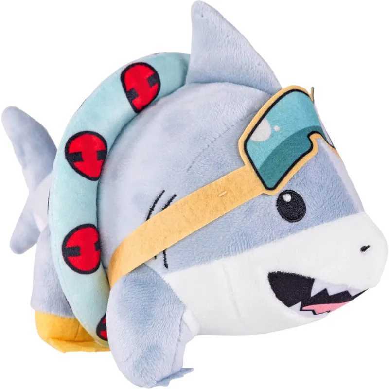 Jeff Plush Cute Jeff The Land Shark Plushie Cartoon Shark Online Star Soft Stuffed Home Decor Pillow Doll Toy Childrens Gift X241227