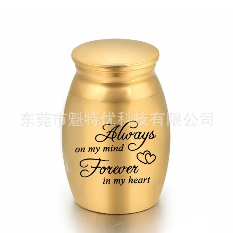 Engravable Mini Cremation Urns for Pet Cat Dog / Human Ashes Casket Funeral Loss of Love Stainless Steel Cremation Urn Jar 241225