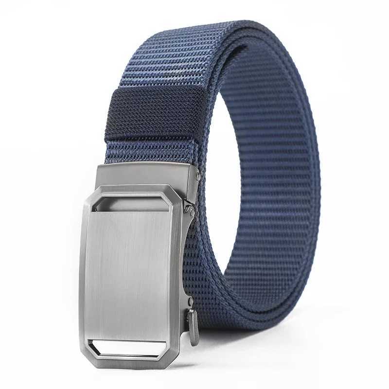 Nylon Belt for Men Canvas Automatic Belt Cintures for Men Casual Fashion Webbing Belt for Jeans Male Waistband Trouser Strap W241228