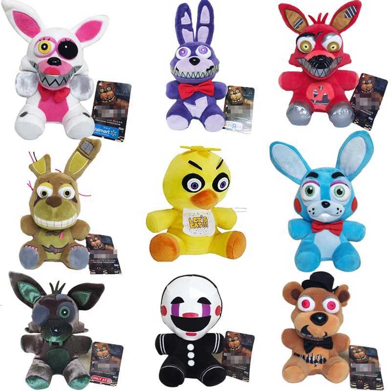 40 Style 18-20cm FNAF Plush Toys Five Night At Freddy Bear Bonnie Chica Baby Ballora Foxy Plush Stuffed Toys Doll Gifts X241227