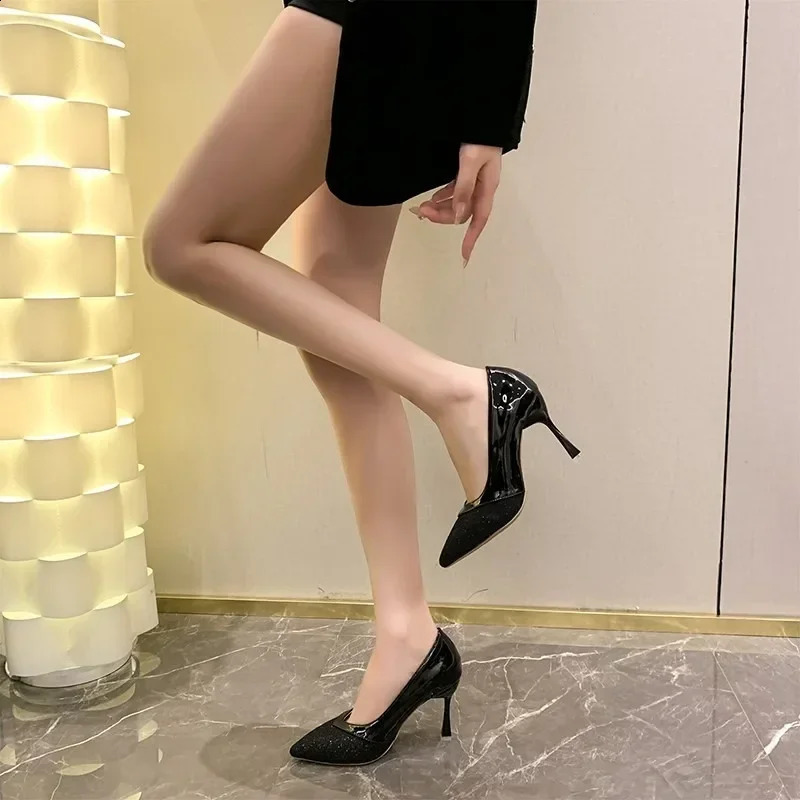 Quality Women Shoes Sexy Womens Super High Heel Pumps Fashion Pointed Shallow Thin Pumps Elegant Female Party Dress Shoes 241228