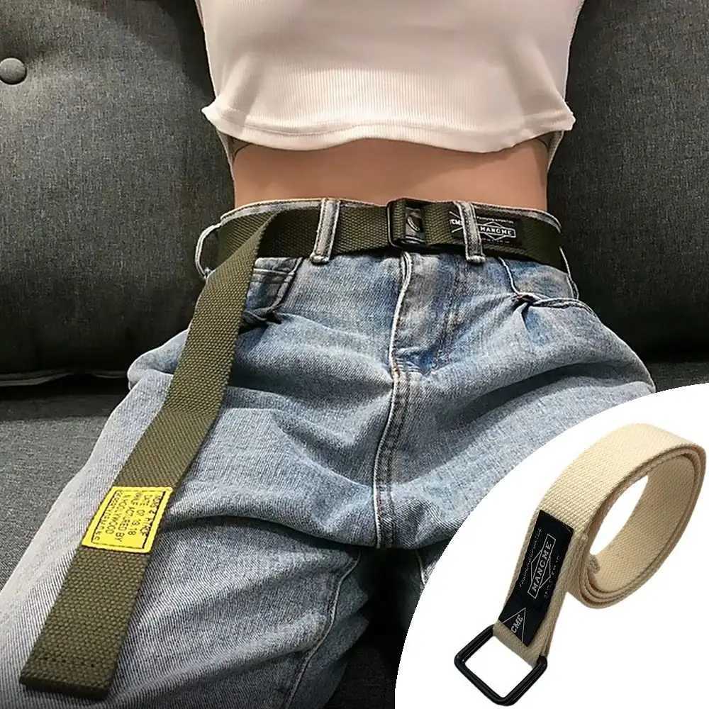 Simple Nylon Braided Belt Womens Luxury Design Braided Belt Double Loop Belt W241228