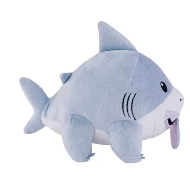 Jeff Plush Cute Jeff The Land Shark Plushie Cartoon Shark Online Star Soft Stuffed Home Decor Pillow Doll Toy Childrens Gift X241227
