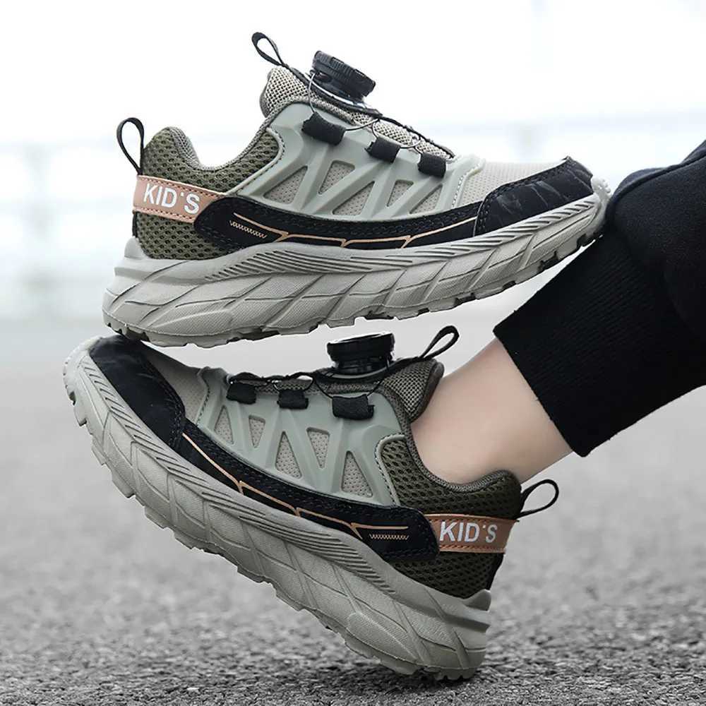 Spring Sport Shoes For Children PU Leather Breathable Running Shoes For Kids Trend Fashion Teenager Boys Tennis Sneakers W241228