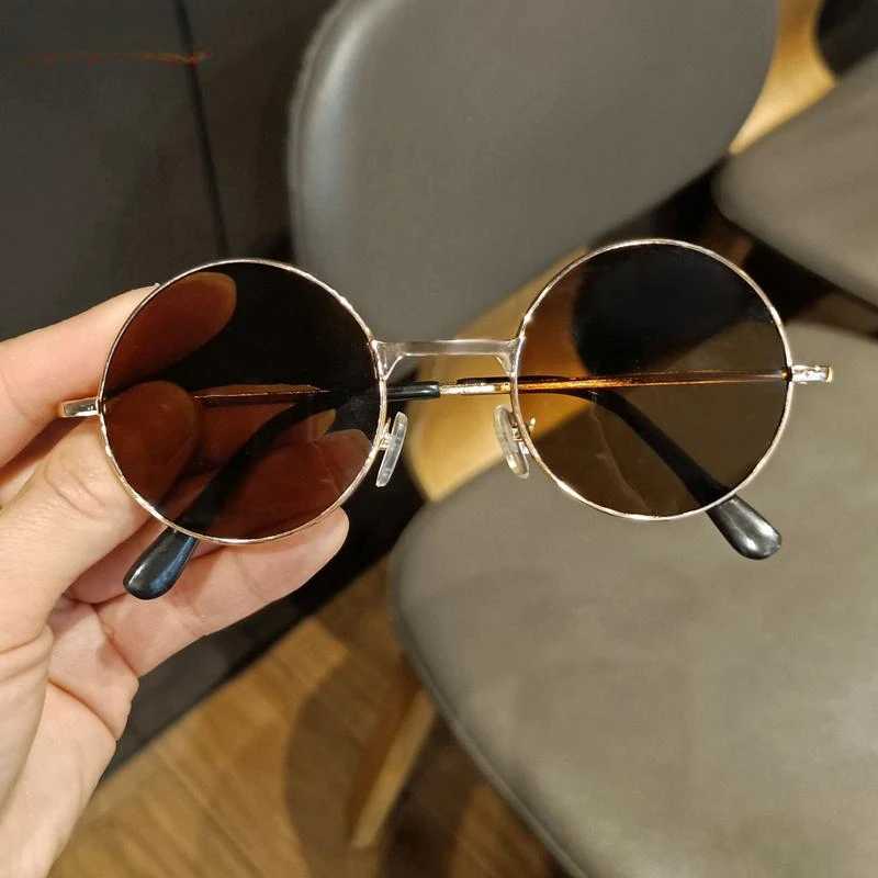 2023 Cool Kids Driving Glasses Goggles Summer Small Round Sunglasses Vintage Children Sun Glasses Boys Girls Baby UV400 GlassesXJ241228