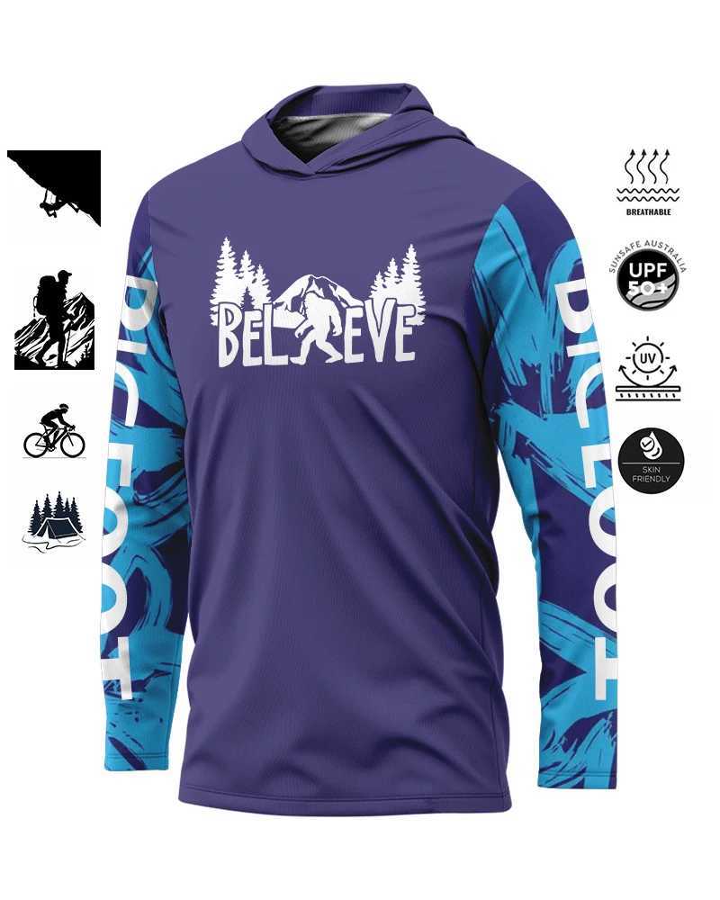 Jogging CloTHing BreaTHable Comfortable Hoodie UV Protective Mens Outdoor Moisture Transferring Sweatshirt Top Plus X241228