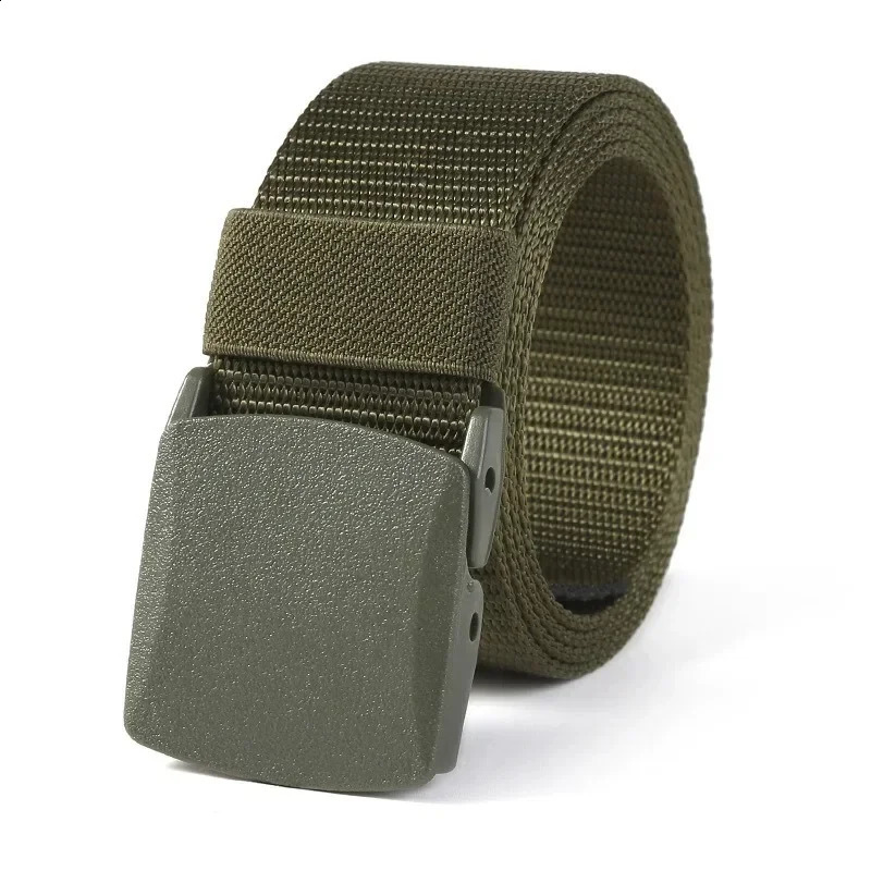 Mens Belt Outdoor Casual Canvas Metal Free Training Nylon Tactical With Pants Jeans Sports Belts For Men Women 241225