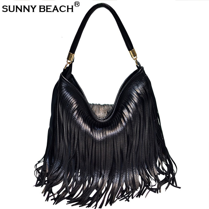 Fashion American Fringe Lady Purse Women Shoulder Bag Female PU Leather Handbags Crossbody Office