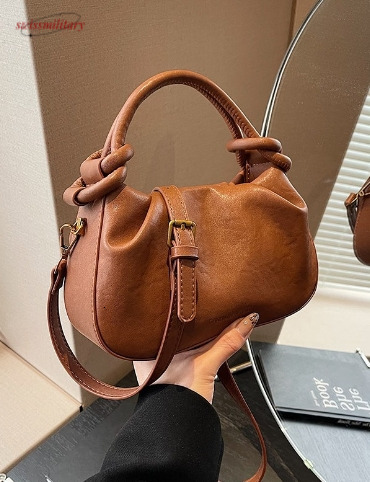 New cross-border high-end women's bag, fashionable and versatile shoulder bag, crossbody bag, stylish commuting pleated handbag wholesale swissmi