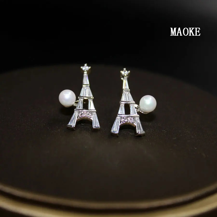 Promotions Japanese and Korean Pop Tower Bead Gold and SV Color Classic Earrings Fashion Jewelry for Womens Gifts 241226