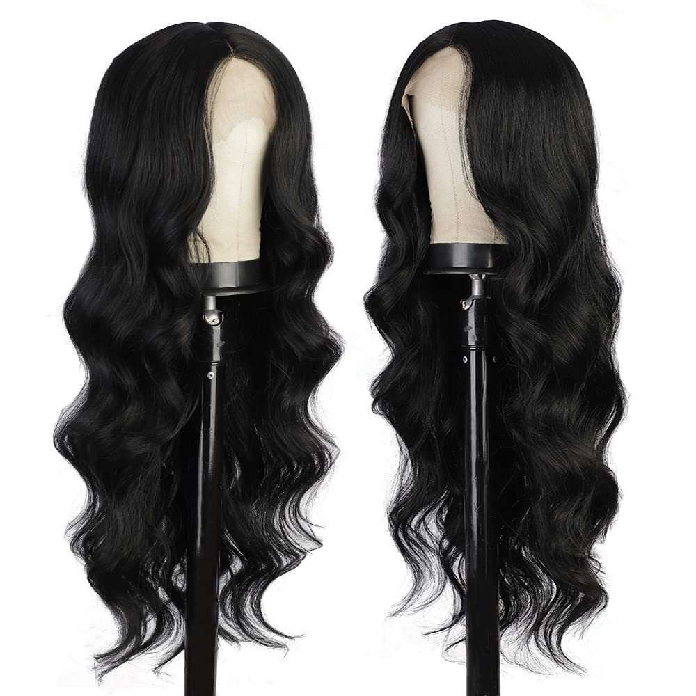 Front Lace For Women In Bury With Large Waves And Long Curly Hair. High Temperature Silk Synthetic Wig Kq2 Kq2