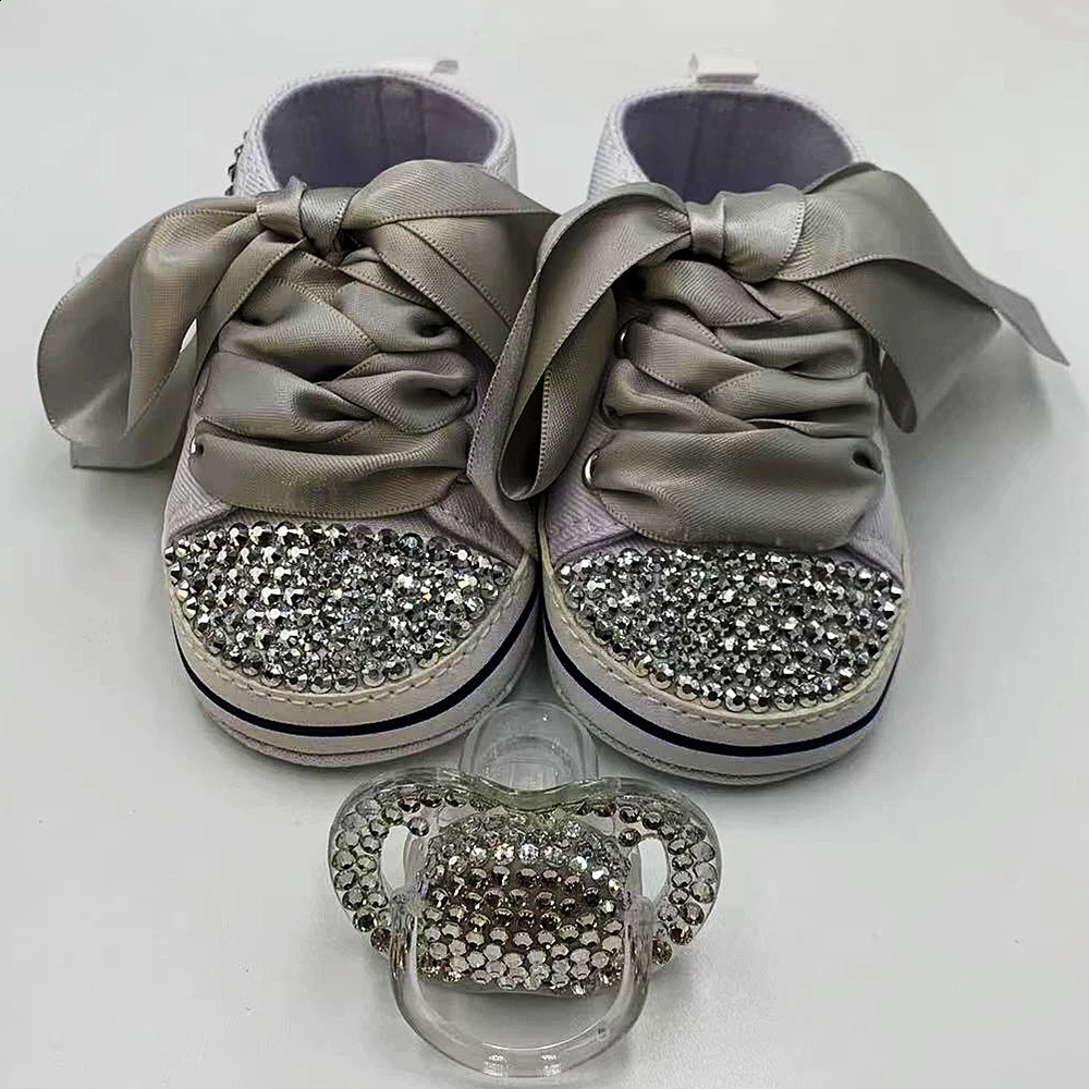 Toddler Shoes Canvas Sneakers born Baby Boy Girl Rhinestone Bling Diamond Infant Shoes 241228