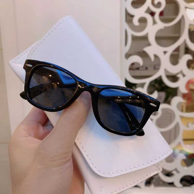 New Kids Fashion Sunglasses Round Polarized Sun Glasses Silicone Flexible Children Glasses Vintage Boys Girls Shades EyewearXJ241228