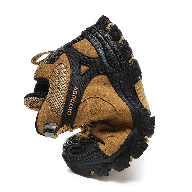 Men Hiking Shoes Waterproof Outdoor Off Road Run Shoes 2025 Lace Up Durable Men Non Slip Outdoor Climbing Boots Size 39-47 241228