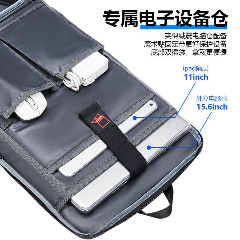 Backpack ABS hard shell men's trendy cool computer office waterproof business travel backpack