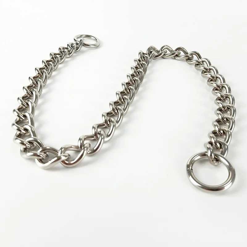 304 stainless steel P-chain for dog training suffocation collar for large dogs French Bulldog German Shepherd heavy-duty pet collar M241228