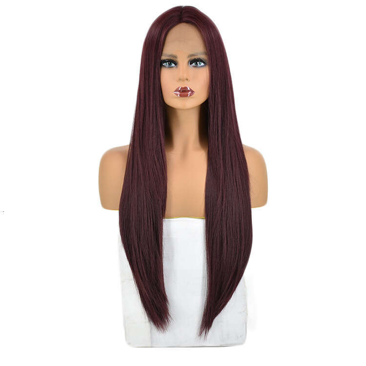 Front Lace Hand Woven Wig For Women, Mid Length Straight Hair 13 * 4, Dense Mesh Kq2 Kq2