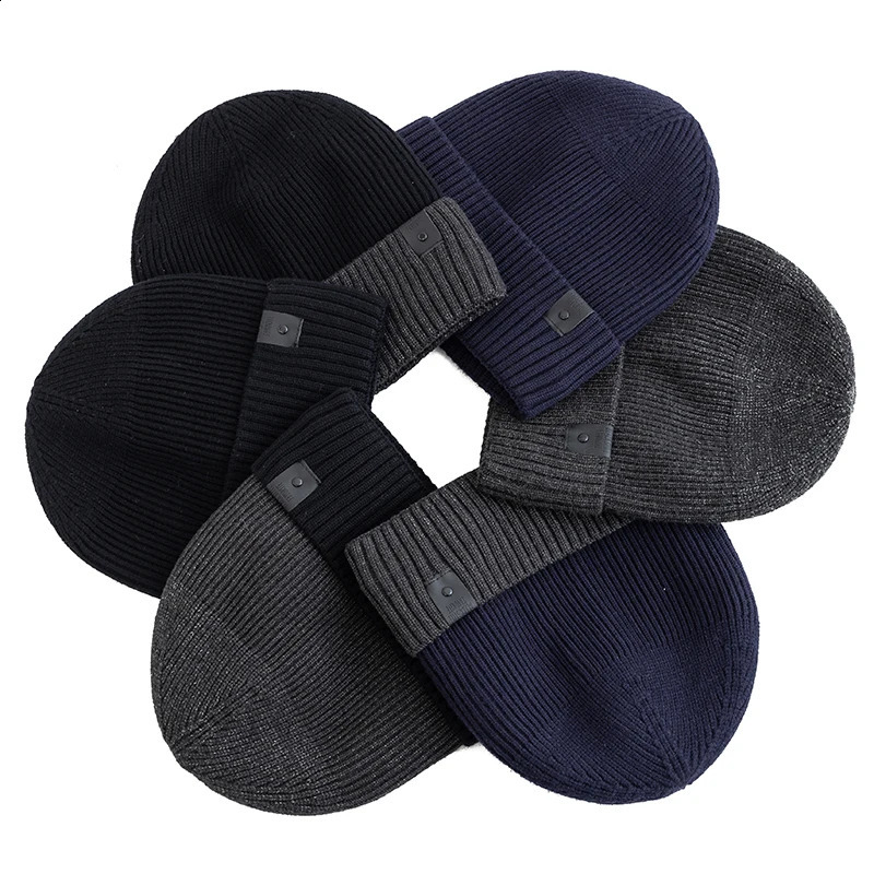 Unisex Winter Hat Fleece Lined Warm Cap Stylish Soft Beanie Hat For Men Women Outdoor Thicken Ski Sports Knitted Hat 241227