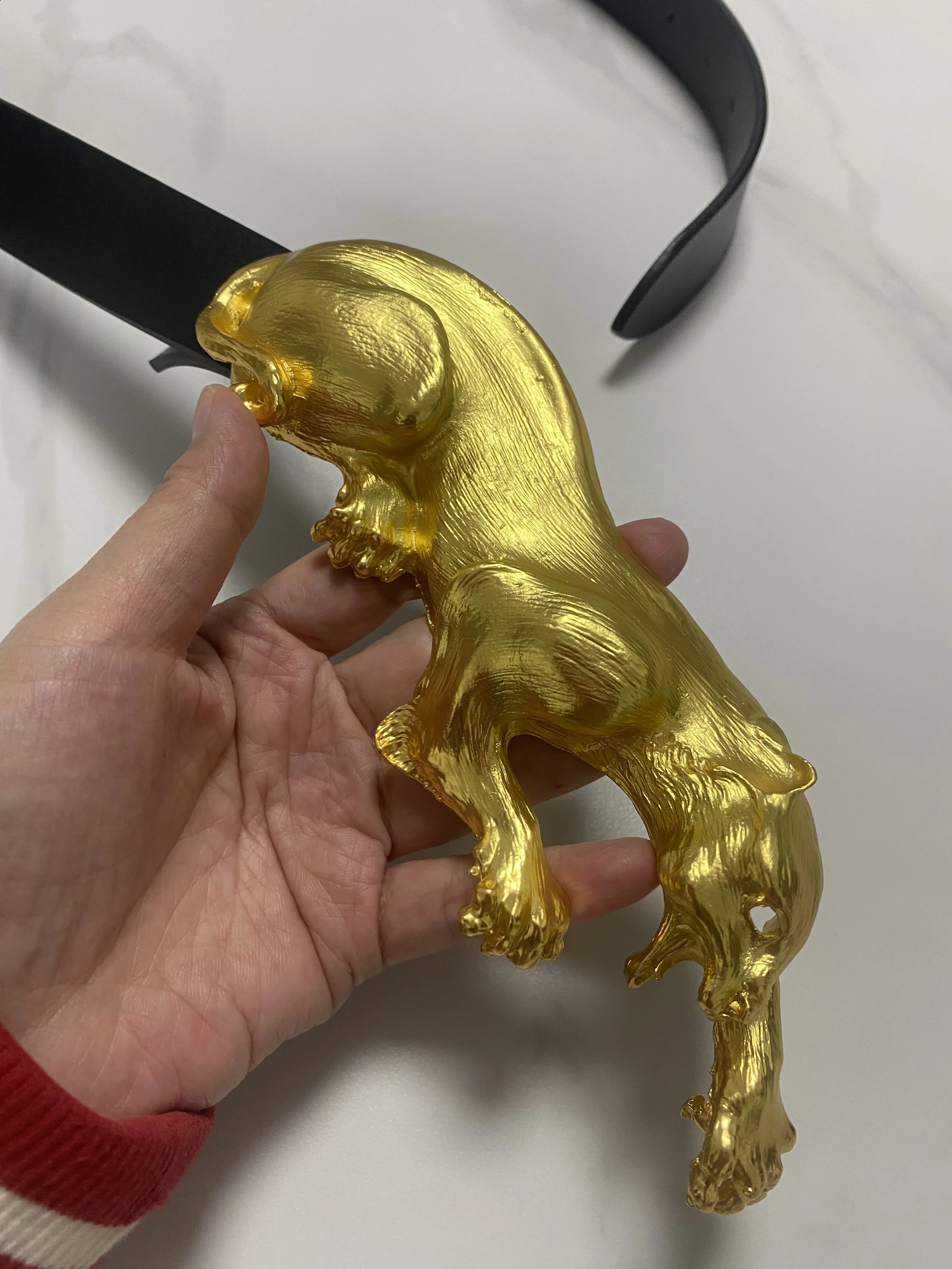 Womens Fashion Black Genuine Leather Gold Leopard corset Female Cummerbund Coat Waistband Dress Decration Wide Belt J005 241227