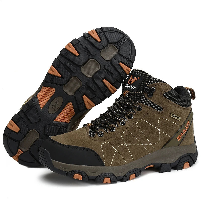 Men Women Outdoor Boots Winter Ankle Boots Warm Footwear Male Suede Casual Snow Shoes Leather Walking Shoes Hunting Boot 241228