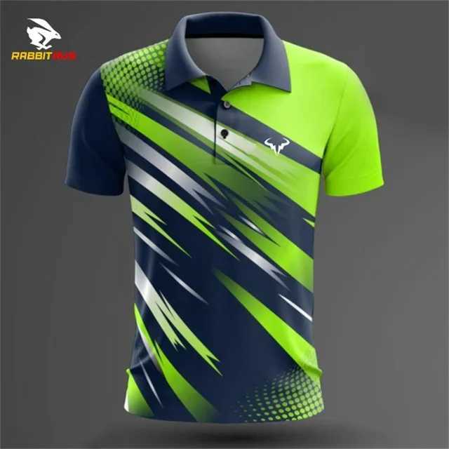 Sports mens shirt shirt mens printed sports table tennis badminton shirt fashionable womens standing loose sports shirt X241228